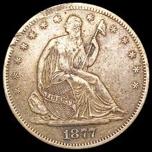 1877-S Seated Liberty Half Dollar NEARLY UNCIRCULA
