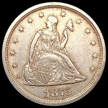 1875-S Twenty Cent Piece CLOSELY UNCIRCULATED