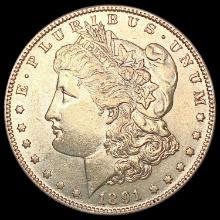 1891-S Morgan Silver Dollar CHOICE AU