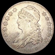 1808 Capped Bust Half Dollar NEARLY UNCIRCULATED