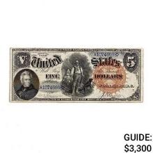 1880 $5 WOODCHOPPER LT UNITED STATES VF+