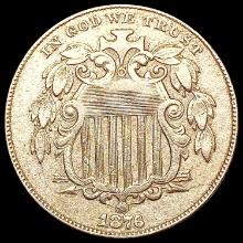 1876 Shield Nickel CLOSELY UNCIRCULATED