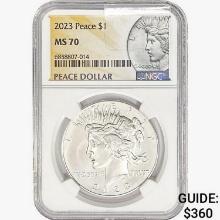 2023 Silver Peace Dollar PCGS MS70