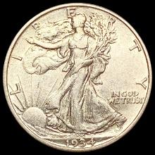 1934-D Walking Liberty Half Dollar CLOSELY UNCIRCU