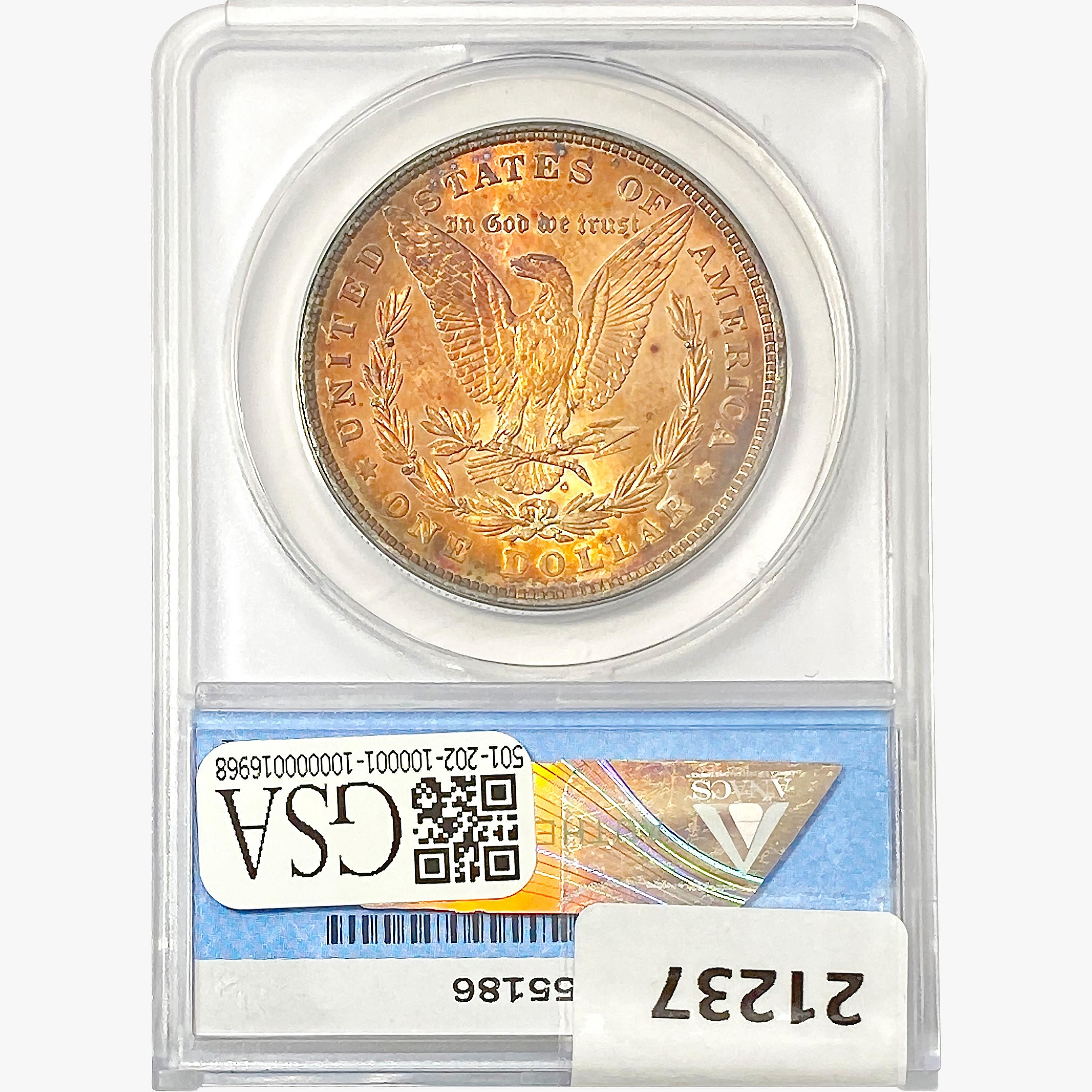 1878 8TF Morgan Silver Dollar ANACS MS64 OBV PL VA