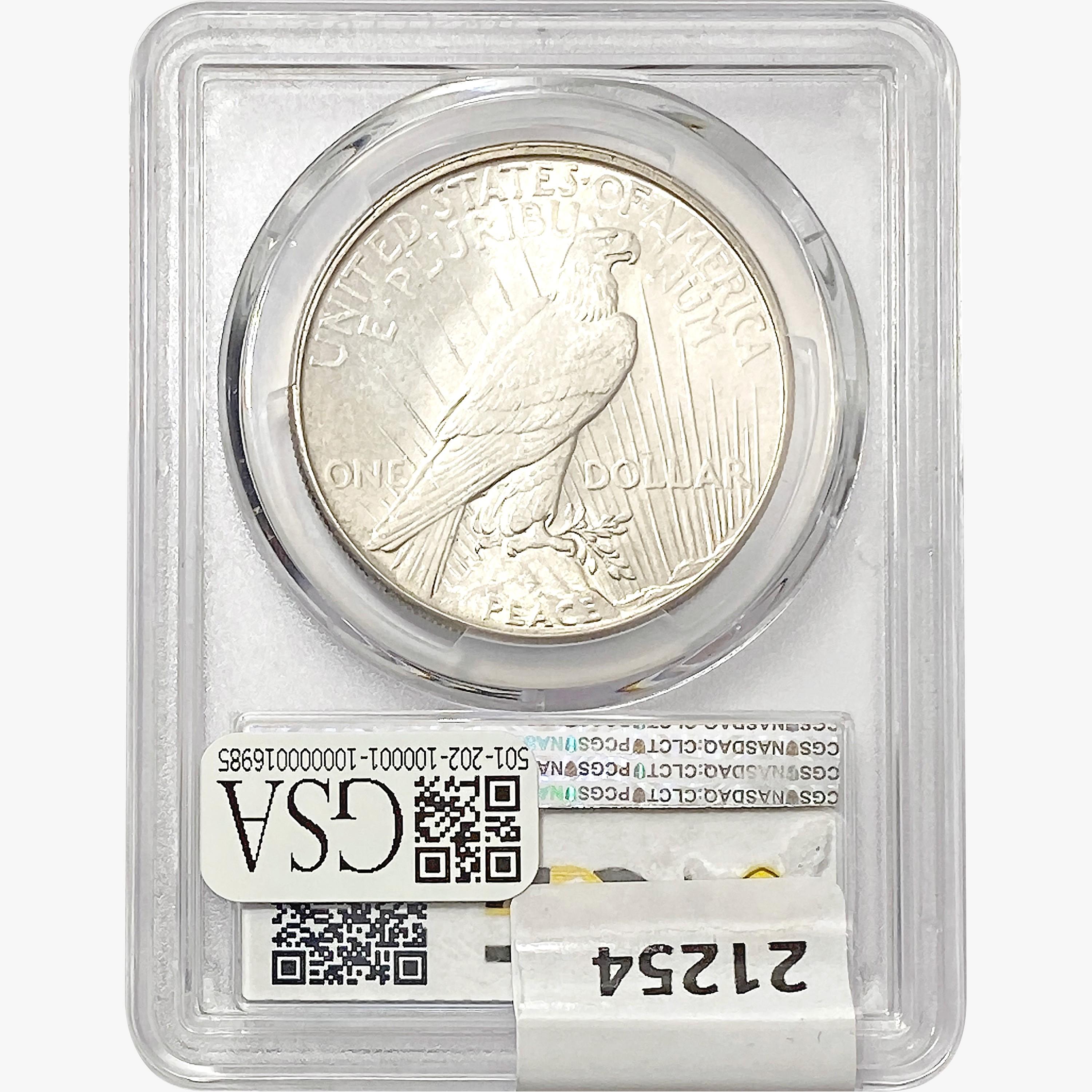 1934 Silver Peace Dollar PCGS MS64