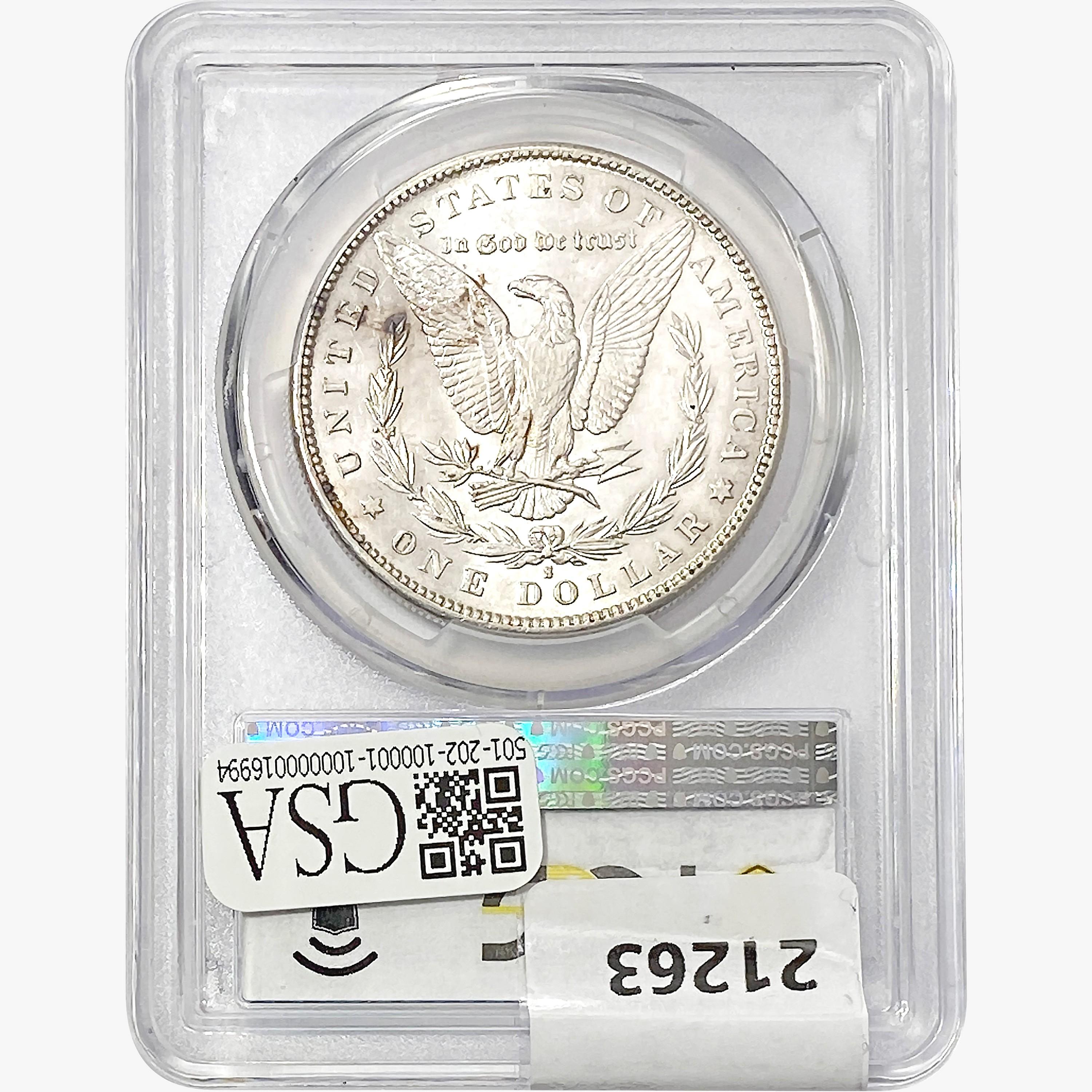 1891-S Morgan Silver Dollar PCGS AU58