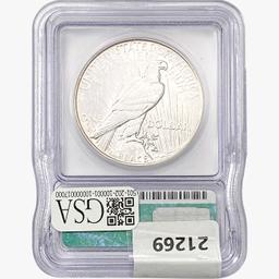1923-D Silver Peace Dollar ICG MS60
