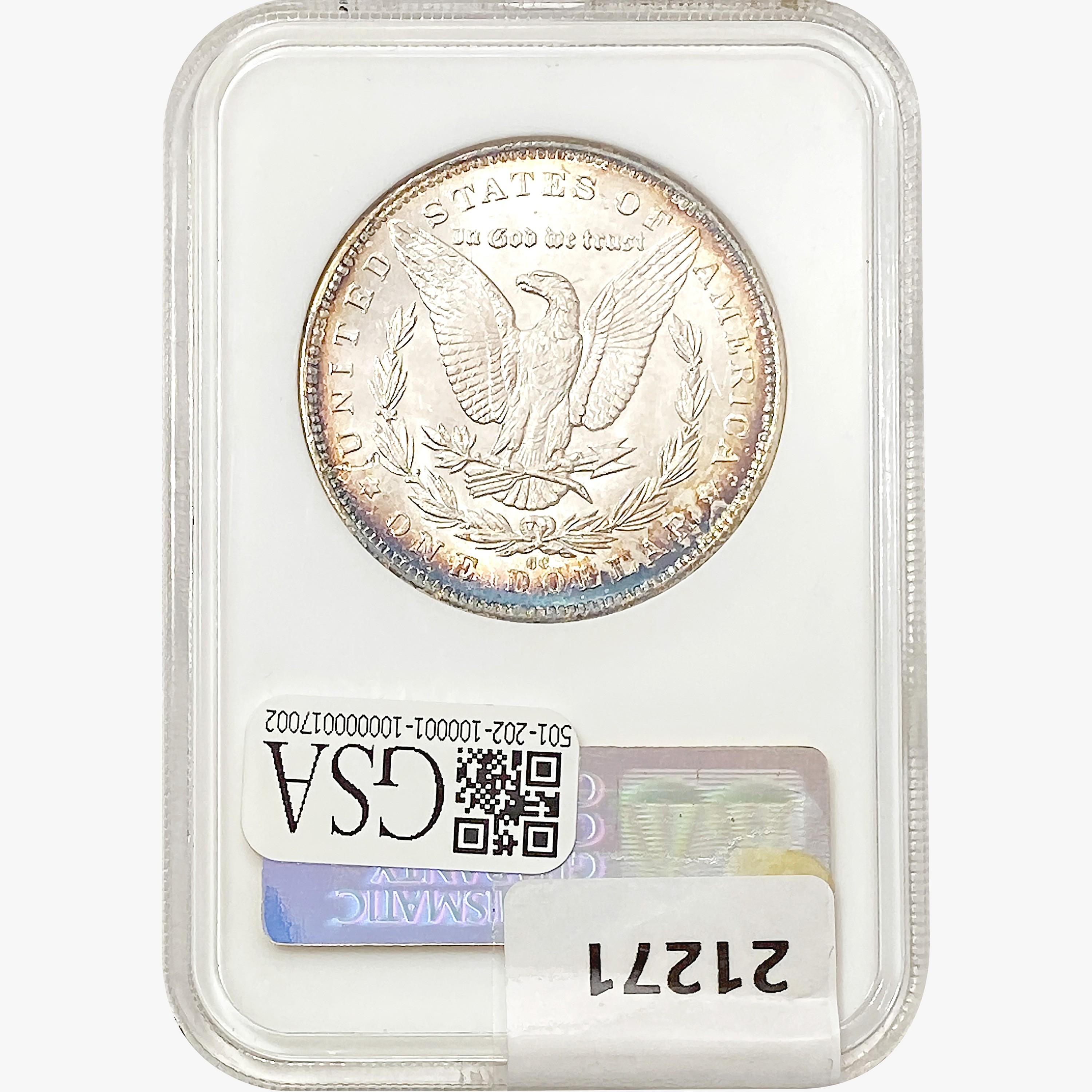 1891-CC Morgan Silver Dollar NGC MS63