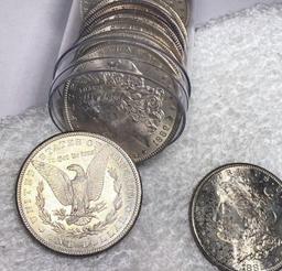 Pre 1921 20 Coin Roll Morgan Silver Dollars UNC