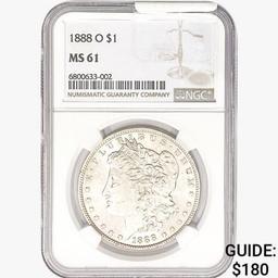 1888-O Morgan Silver Dollar NGC MS61