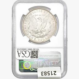1880 Morgan Silver Dollar NGC MS62