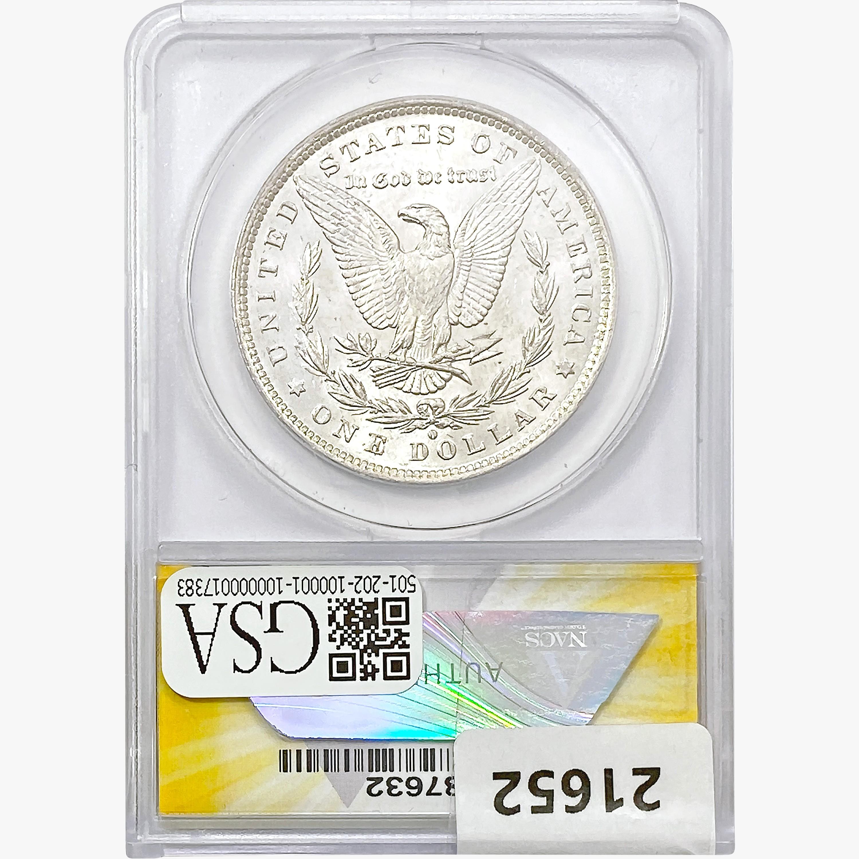 1884-O Morgan Silver Dollar ANACS MS63