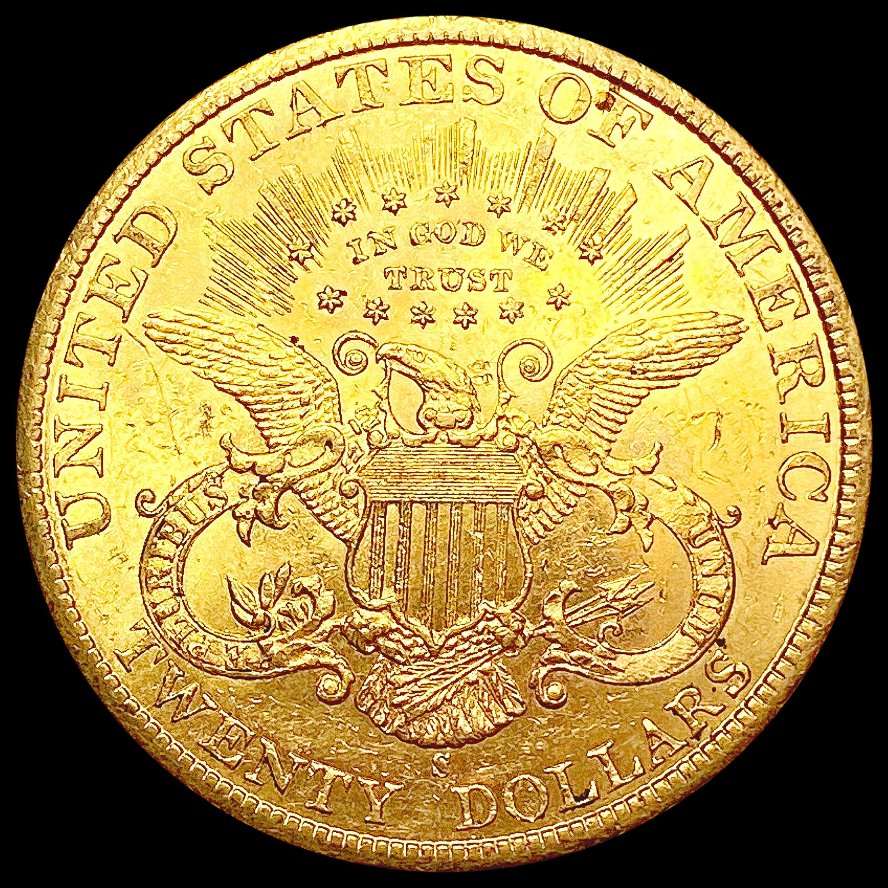 1900-S $20 Gold Double Eagle CHOICE AU