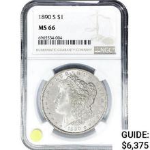 1890-S Morgan Silver Dollar NGC MS66