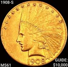 1908-S $10 Gold Eagle
