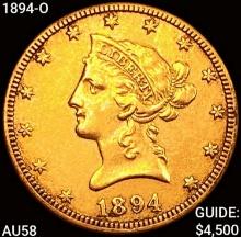 1894-O $10 Gold Eagle CHOICE AU