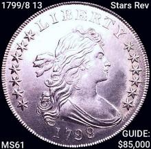 1799/8 13 Stars Rev Draped Bust Dollar UNCIRCULATE