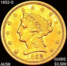 1852-O $2.50 Gold Quarter Eagle CHOICE AU