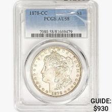 1878-CC Morgan Silver Dollar PCGS AU58