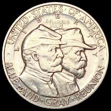 1938 Gettysburg Half Dollar CHOICE AU