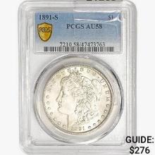 1891-S Morgan Silver Dollar PCGS AU58