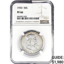 1950 Franklin Half Dollar NGC PF66
