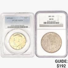 1890&1970 [2] 1 50C, 1 $1  MS/AU