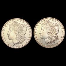 [2] Morgan Silver Dollars [1880-O, 1890] CLOSELY U
