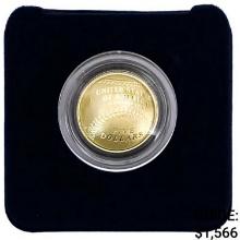 2014-W Natl Baseball HOF $5 Gold Proof Coin 8.359