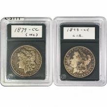 1879-CC, 1893-CC Carson City Morgan Silver Dollars