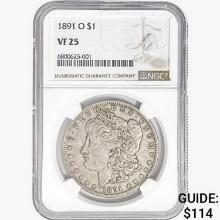 1891-O Morgan Silver Dollar NGC VF25