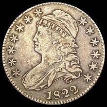 1822 Capped Bust Half Dollar LIGHTLY CIRCULATED