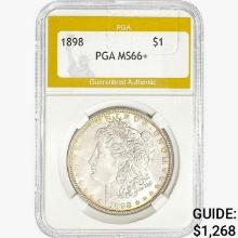 1898 Morgan Silver Dollar PGA MS66+