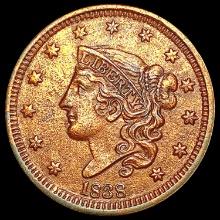 1838 Coronet Head Large Cent CLOSELY UNCIRCULATED