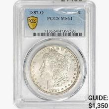 1887-O Morgan Silver Dollar PCGS MS64