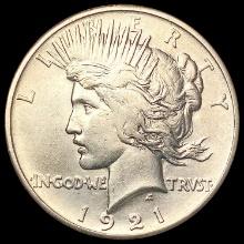 1921 HR Silver Peace Dollar LIGHTLY CIRCULATED
