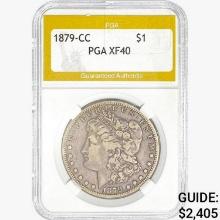 1879-CC Morgan Silver Dollar PGA XF40