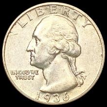 1936-S Washington Silver Quarter CHOICE BU