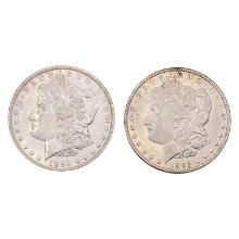 1892, 1892-O Morgan Silver Dollars [2 Coins]