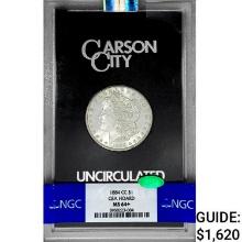 1884-CC CAC Morgan Silver Dollar NGC MS64+ GSA Hoa