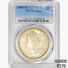 1883-O Morgan Silver Dollar PCGS MS64+