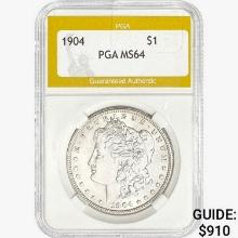 1904 Morgan Silver Dollar PGA MS64