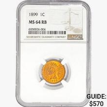 1899 Indian Head Cent NGC MS64 RB