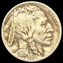 1919-D Buffalo Nickel LIGHTLY CIRCULATED