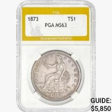 1873 Silver Trade Dollar PGA MS63