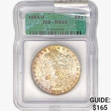 1883-O Morgan Silver Dollar ICG MS63
