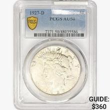1927-D Silver Peace Dollar PCGS AU50