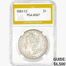 1883-CC Morgan Silver Dollar PGA MS67