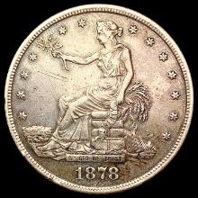 1878-S Silver Trade Dollar NEARLY UNCIRCULATED
